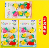 小黄鸭橡皮6个装（圆形）